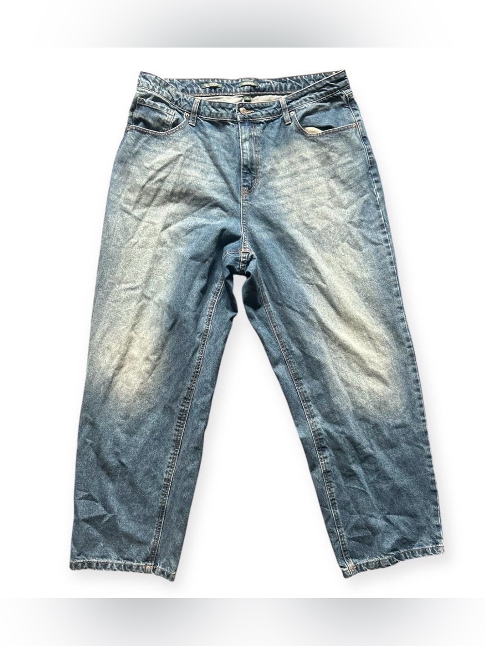 Wild Fable Relaxed Fit Light Blue Washed Baggy Jeans